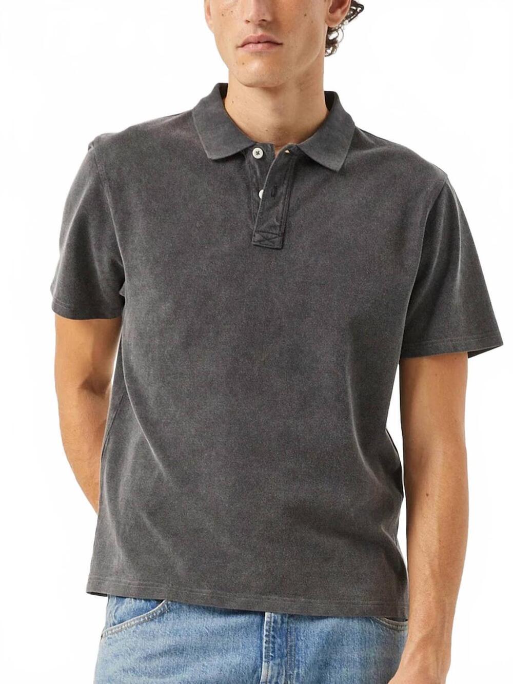 NEW CORRIDOR pique polo shirt in black